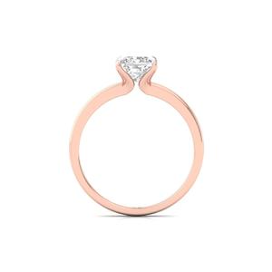 Anillo Solitario de Diamante Cultivado en Laboratorio con Corte Princesa de 104 Quilates, Chapado en Oro de 10K, Joyería Clásica Elegante y de Lujo para Mujer, Anillo de Compromiso - Product Image 2