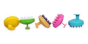 Masseur capillaire manuel en plastique souple, étanche et durable, brosse à shampooing, outil de nettoyage manuel pour cheveux humides/secs, nettoyage en profondeur - Product Image 6