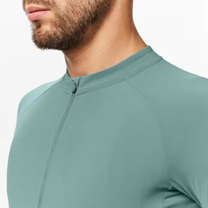 Maillot de cyclisme personnalisé léger, anti-UV, anti-bactérien, à manches courtes, respirant, séchage rapide, en Spandex/Polyester pour hommes et femmes - Product Image 2