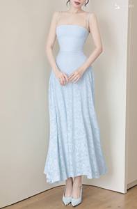 Vestido Maxi de Encaje con Espalda Descubierta y Cordones para Mujer, con Sujetador Incorporado ET2807, Elegante para Fiestas y Eventos Nocturnos - Product Image 6