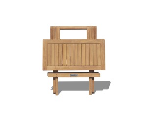Outdoor Wooden Folding <b>Dining</b> <b>Table</b> Compact Design Slatted <b>Top</b> Waterproof Eco-Friendly Modern for Garden Terrace Cafe Use - Product Image 6