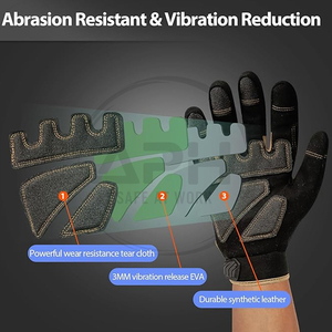 Laatste stijl, goede verkoper, beste kwaliteit, herbruikbaar, duurzaam, op maat gemaakt logo, gevoerde palm, flexibele pasvorm, versterkte impactbeschermende handschoenen - Product Image 4