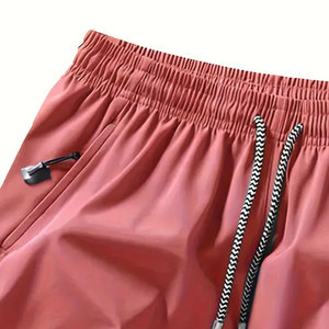 Pantalones Cortos Casuales de Verano para Hombre, Cintura Elástica, Tela Transpirable, Cómodos para Caminar al Aire Libre, Uso Diario - Product Image 4