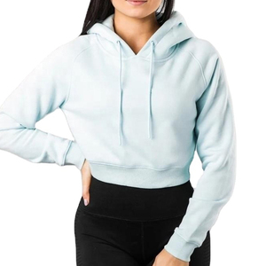 Fabricante Profesional de Sudaderas Cortas con Capucha para Mujer, en Stock, Sudaderas Cortas Personalizadas de Felpa para Mujer - Product Image 1