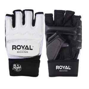 ถุงมือต่อยมวยไทย MMA สีดำ สำหรับกีฬามวย MMA ถุงมือหนังพร้อมแผ่นรอง - Product Image 1