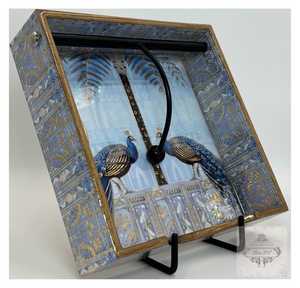 Bandeja Rectangular Decorativa de Madera con Diseño Floral Grabado, Estilo Art Deco, Incluye Soporte para Mesa de Comedor, Ramadán - Product Image 2