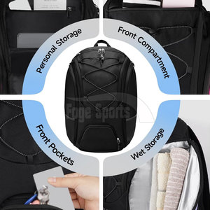 Mochila de Baloncesto Cómoda para Viajes con Cierre de Cremallera Resistente y Espacio Adicional para Ropa y Accesorios - Product Image 3