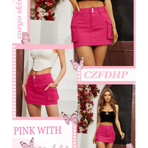 New Style Custom Made Jeans Skirt Solid Color Jeans Skirt Made In Pakistan Jeans Skirt For Women - Product Image 4