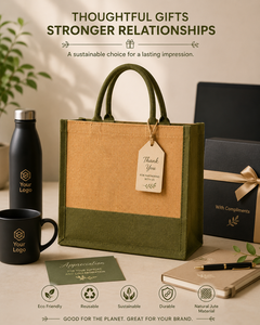 <b>Jute</b> <b>Shopping</b> <b>Bag</b> 12x14x4 Inch Eco Friendly Reusable Tote for Groceries and Wedding Use with Top Handle and Spacious Capacity - Product Image 4