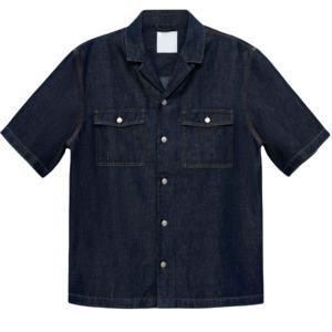 Chemises en jean en coton à manches courtes de qualité supérieure pour hommes, produits les plus vendus avec logo personnalisé, chemises en jean pour hommes - Product Image 1