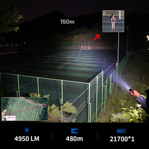 Linterna LED ZEROBEAM T20 de 3100 lúmenes, multimodo, alta potencia, luz de luna, función de bloqueo estroboscópico, IPX8, resistente al agua, recargable, 45 m - Product Image 2