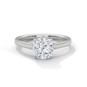 Magnifique bague solitaire en or 14 carats avec moissanite, bague de luxe pour tous les jours pour femmes - Product Image 1