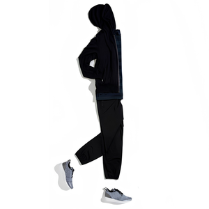 Conjunto Deportivo Unisex Casual de Invierno con Capucha y Estampado de Leopardo, Personalizado al por Mayor, de Algodón, Poliéster, Felpa Francesa y Velour de Peso Medio - Product Image 1