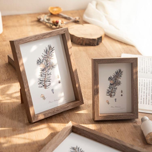 High Quality Antique Wooden Photo <b>Frame</b> with Stand UV Printing Custom Size Handmade Home Decoration - Product Image 5