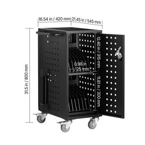 Estación de Carga Móvil para 16 Dispositivos, Carro con Soporte para Pantallas de hasta 15.6 Pulgadas, para Uso en Oficinas y Aulas - Product Image 2