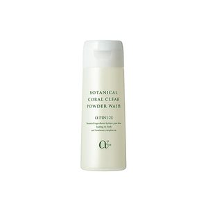Alpha Pini 28 - Limpiador Facial Herbal de Limpieza Profunda, Coral Clear Powder Wash, 40 g, Tamaño Regular Japonés, para Todo Tipo de Piel - Product Image 1