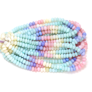 Magnifiques perles d'opale multicolores, forme ronde, 16 pouces, 8-11 mm, opale arc-en-ciel, perles de pierres précieuses unies, qualité AAA. - Product Image 3