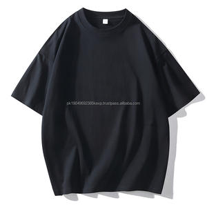 T-shirt personnalisé en coton 100 % de haute qualité pour hommes, vierge, épais et surdimensionné, idéal pour l'impression – Vente en gros - Product Image 2