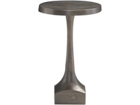 Mesa de Centro Redonda Moderna de Madera de Mango Maciza con Base de Pedestal, Acabado en Nogal, Altura Ajustable, Mueble Ecológico para Sala de Estar