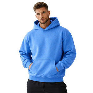 Sweat à capuche zippé unisexe de haute qualité, coupe régulière, surdimensionné, en molleton épais 430 g/m², 100 % coton, <span class=keywords><strong>jaune</strong></span>, séchage rapide, anti-plis, pour l'hiver - Product Image 1