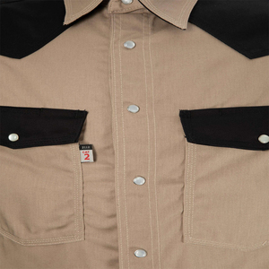 Vêtements de travail de sécurité haute visibilité pour hommes, en spandex, à manches longues boutonnées, avec logo personnalisé, lavables en machine, certifiés CEE, résistants aux aiguilles - Product Image 6
