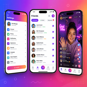 Aplicación de redes sociales Servicio de desarrollo de aplicaciones de redes sociales de primera categoría con diseño personalizado disponible para la venta - Product Image 3