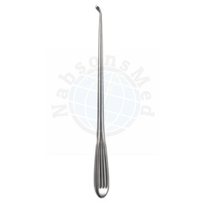Wirbelsäulenkürette 11, rückwärts abgewinkelt, Größe 3, stumpf, Edelstahl, Hohlgriff, manuelles orthopädisches chirurgisches Instrument, wiederverwendbar, CE-zertifiziert - Product Image 2
