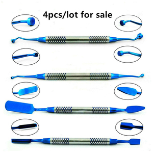 Ensemble d'instruments pour greffe osseuse d'implant dentaire PRF, 4 pièces, instruments chirurgicaux manuels en acier inoxydable réutilisables pour la parodontie orale - Product Image 4