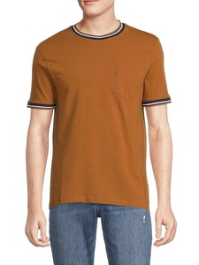 เสื้อยืดสีเหลืองเรียบง่ายสำหรับผู้ชาย มีกระเป๋าเสื้อ ผ้าฝ้าย แขนสั้น คอกลม แฟชั่นฤดูร้อน เสื้อยืดผู้ชาย ขายส่ง รับสกรีนโลโก้ - Product Image 4