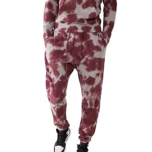 Custom Slim Fitness Streetwear lavado Tie Dye chándales para los hombres de lana chándal personalizado de gran tamaño al por mayor de diseño para los hombres - Product Image 5