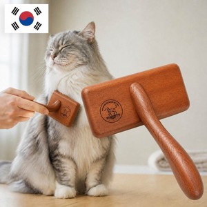 Cepillo de madera quitapelos para mascotas, cepillo de madera para eliminar el pelo suelto, cepillo de madera para el aseo de perros, cepillo de madera para limpieza de mascotas, para una limpieza más saludable de mascotas, para el pelo de gatos. - Product Image 1