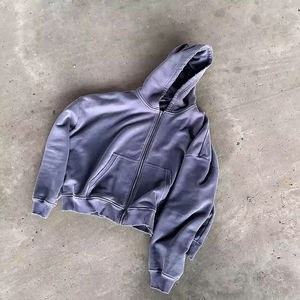 เสื้อฮู้ดดี้คุณภาพสูงสำหรับผู้ชายและผู้หญิง ขายส่ง พิมพ์ลายตามสั่ง เสื้อฮู้ดดี้ผ้าฝ้ายระบายอากาศได้ดี พิมพ์ลายโลโก้แบบย้อมสี - Product Image 5