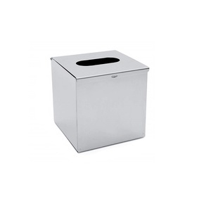 Set Of 2 Stainless Steel Square Tissue Box Decorative Metal Napkin Holder For Home Hotel Bathroom And Office Countertop - Product Image 5