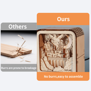 Puzzle 3D en bois Château Musical avec Veilleuse, Kits de Bricolage pour Modèles, Cadeaux Parfaits pour Anniversaires et Noël - Product Image 4