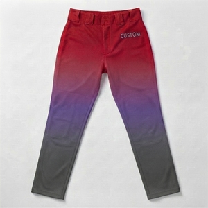 Pantalons de softball personnalisés de haute qualité en gros, logo d'équipe personnalisé, taille plus, pantalons de baseball sur mesure - Product Image 1