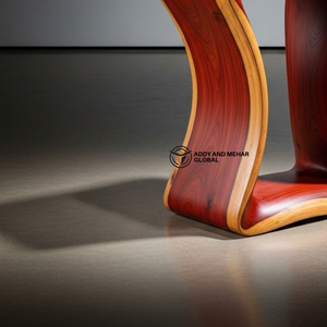 Table d'appoint rectangulaire creuse en bois massif de luxe |   Pouf et table d'appoint modernes en cèdre, fabriqués à la main, pour la décoration de maisons et d'hôtels design - Product Image 4