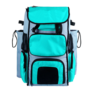 Mochila para Bate de Béisbol Azul Rey y Gris Carbón, Ligera, Impermeable, de Poliéster, Lista para Juego, Personalizada de Fábrica, Muestra Gratis, Nueva Llegada - Product Image 6