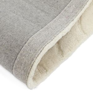 Alfombra Moderna Abstracta Lavable, Gruesa, Antideslizante y Acolchada, Hecha a Mano con Lana de Bucle, Color Morado/Amarillo, Apta para Mascotas, de Z&H Home - Product Image 5