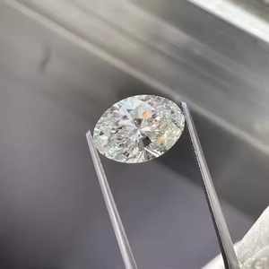 Colgante de Diamante Moissanita con Cadena de Joyería Hip Hop, Diamante de Laboratorio Certificado VVS1 Color E, Forma Ovalada Premium para Hombre - Product Image 4