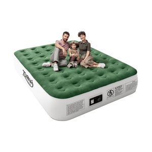 Matelas pneumatique Queen avec pompe intégrée, lit gonflable auto-gonflant de 13 pouces - Product Image 1