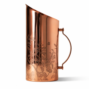 Jarra de Agua Tradicional de Latón, Jarra Decorativa Grabada a Mano, Jarra de Metal para Servir, para Decoración de Mesa en el Hogar, Cocina o Restaurante - Product Image 1