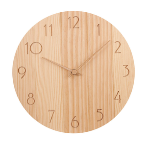 2022 Nordic <b>Modern</b> Fashion Solid Wooden <b>Clock</b> Carved Pattern Custom Logo <b>Wall</b> <b>Clock</b> Home Decor BURAQ HANDICRAFT - Product Image 1