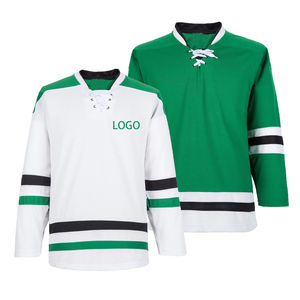 Maillot de hockey sur glace en maille 100% polyester respirant et confortable, imprimé numériquement, pour adultes, avec logo personnalisé - Product Image 1