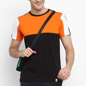 T-shirt pour homme personnalisé avec logo imprimé, 100% coton, col rond, coupe ample, service OEM personnalisé, couleur unie. - Product Image 5