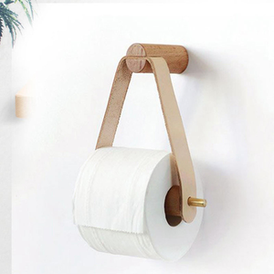 Support mural industriel en bois de manguier de qualité supérieure pour rouleau de papier toilette, étagère, artisanat naturel - Product Image 2
