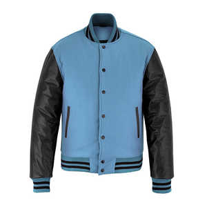 Chaquetas de cuero para invierno, chaquetas de cuero nuevas, diseño moderno y elegante, MOQ bajo, chaqueta varsity transpirable para venta en línea - Product Image 1