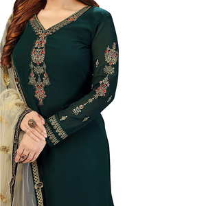 Salwar Kameez de Verano con Bordado Intenso, el Mejor Precio de Fábrica, Vestido de Fiesta de Gran Venta con Logotipo Personalizado y Patrón Sólido - Product Image 6