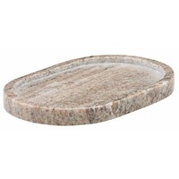 Plateau en marbre cannelé, plat rond en marbre, plateau décoratif, organiseur de bijoux, plateau de vanité, porte-bougie, porte-savon, marbre de luxe pour la maison
