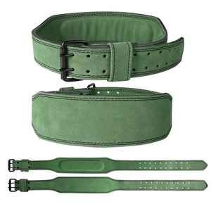 Nuevo Cinturón Profesional de Powerlifting de Cuero Vacuno para Gimnasio y Fitness, con 6 Soportes Acolchados para la Espalda, Ideal para Sentadillas y Peso Muerto - Product Image 2