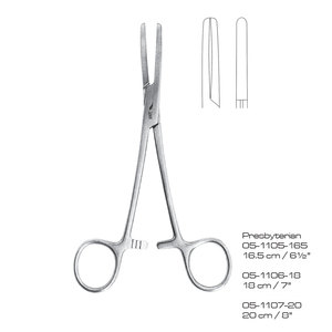 Pinzas Hemostáticas Presbyterianas de 16.5 cm, Pinza Quirúrgica de Acero Inoxidable para Cirugía General, Certificación CE - Product Image 1